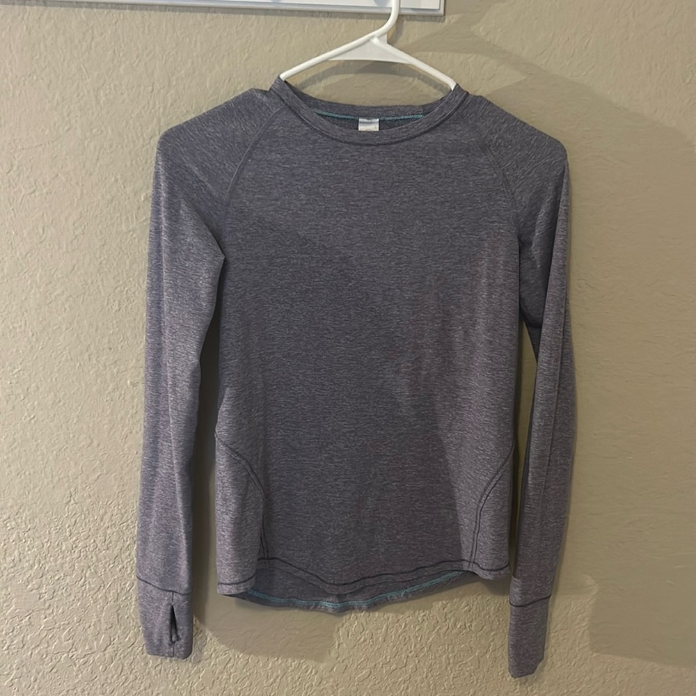 IVIVVA LONG SLEEVE MARBLED GREY ACTIVEWEAR TOP SHIRT GIRLS SIZE 10 DISCONTINUED
